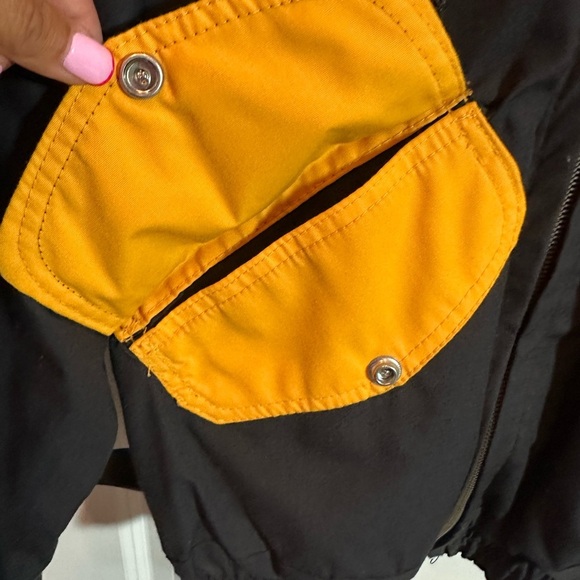 Vintage Purdue Boilermakers 90's Train Zip Up Light Jacket Black Gold Delong XL - Picture 5 of 11